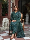 Green Colour Rayon Printed Kurti With Pant Dupatta Bulk Orders In India Aaradhna 2051
